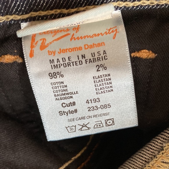 LOVE Citizens of humanity Skinny stretch Jeans women's tag 32 (measures 34 x 33 - Picture 4 of 13